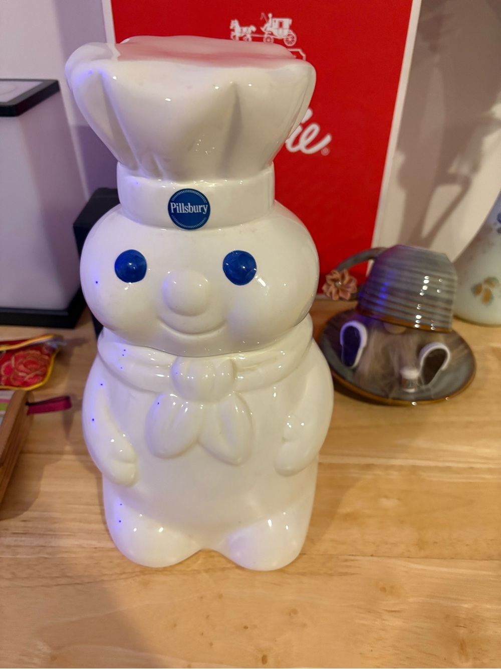 Vintage Pillsbury Doughboy Ceramic Cookie Jar
